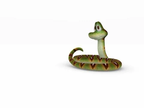 Cartoon of Snake Stock Illustration