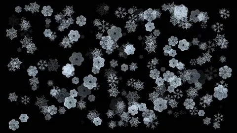 Cartoon snow flakes background with alpha channel 스톡 동영상 222040778