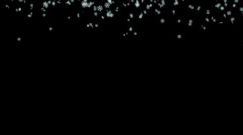 Cartoon-Like Snow Flakes Video stock 9300499