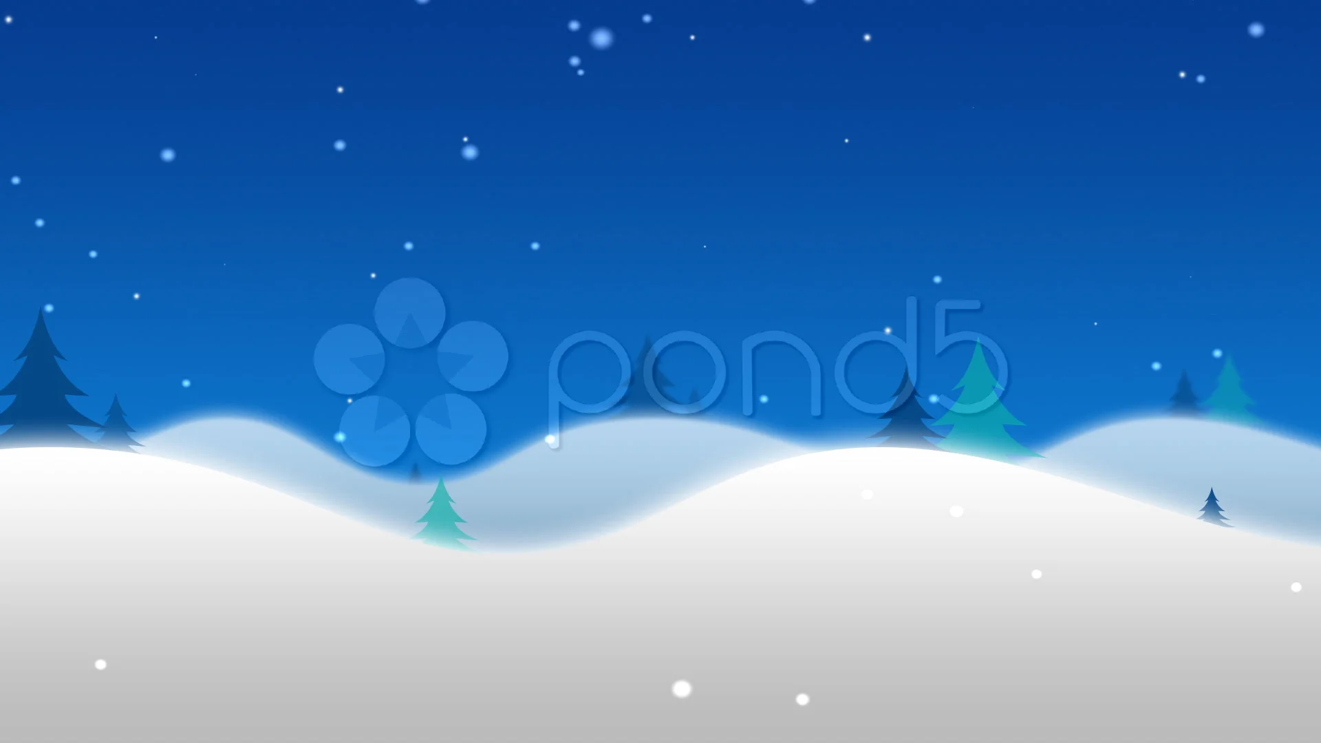 Cartoon Snow Pan Loop | Stock Video | Pond5