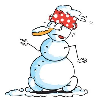 Cartoon snowman Stock Illustration