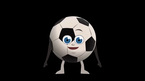 Cartoon Soccer Ball Pointer Double Anima... | Stock Video | Pond5