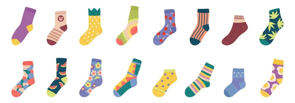 Kids Socks Line Icon. Baby Socks Vector Illustration Isolated on