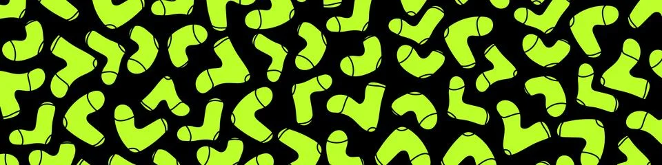 Cartoon socks pattern vector illustration. Background with socks. Illustrazione stock