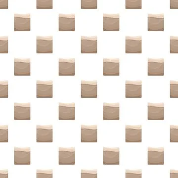 Cartoon soil ground tile seamless pattern background Stock Illustration