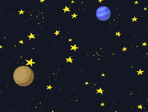 Cartoon space 1 Video stock 106096802