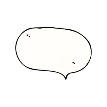 Cartoon speech bubble comic book design element, Illustrazione stock