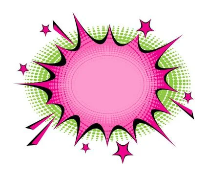 Cartoon Speech Bubble Comic Style Background A vector illustration of Cart... Stock Photos
