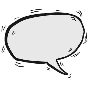 Cartoon speech bubble Stock Illustration