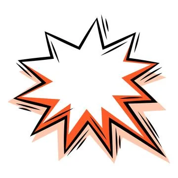 Cartoon speech bubble. Pop art illustration in comic style. 库存插图