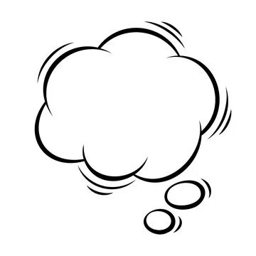 Cartoon speech bubble. Pop art illustration in comic style. Stock Illustration