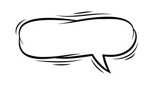 Cartoon speech bubble. Pop art illustration in comic style. Stock Illustration