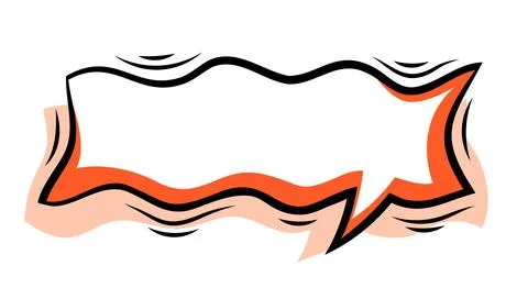 Cartoon speech bubble. Pop art illustration in comic style. Stock Illustration