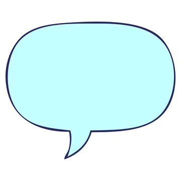 Cartoon speech bubble with speech bubble in bright neon color Illustration