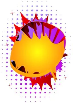 Cartoon speech bubble. Talk icon. Dialogue vector design element. Chat symbol Illustrazione stock