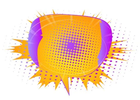 Cartoon speech bubble. Talk icon. Dialogue vector design element. Chat symbol Stock Illustration