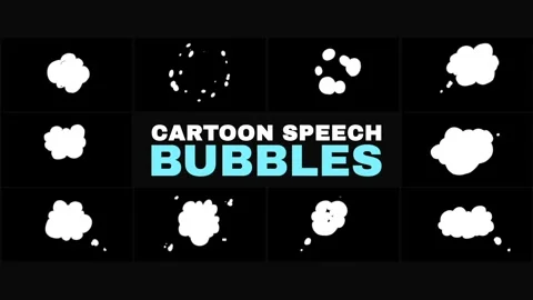 Cartoon Speech Bubbles | After Effects 스톡 After Effects