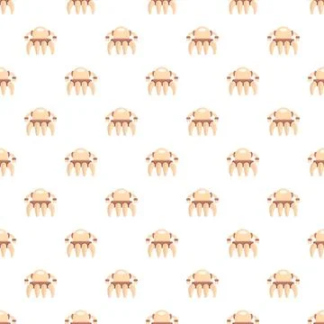 Cartoon spider character seamless pattern design イラスト素材