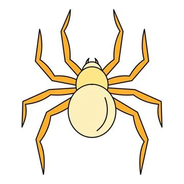 Cartoon spider vector illustration as a spooky halloween symbol Stock-Illustration