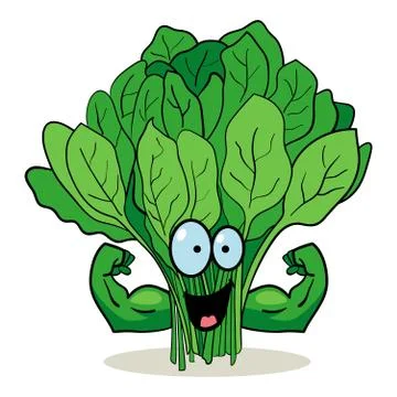 Cartoon Spinach Stock Illustration