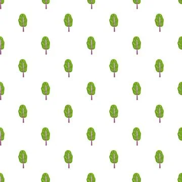 Cartoon spinach leaves creating seamless pattern background Stockillustratie