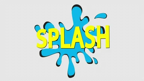Cartoon Splash Comic Bubble speech loop Animation video transparent backgro.. Stock Footage 235273699