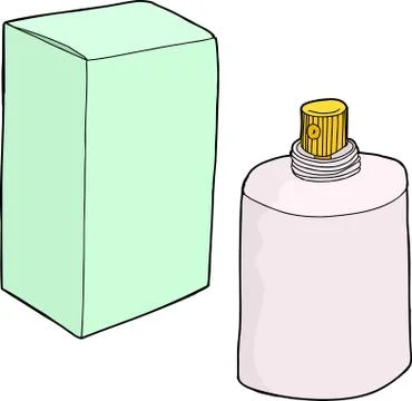 Cartoon spray bottle Stock Illustration
