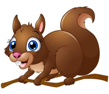 Cartoon Squirrel Stock Illustration