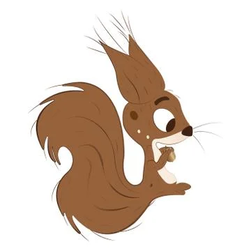 Cartoon of a squirrel Stock Illustration