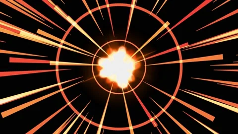 Cartoon star explosion Stock Footage 144080989