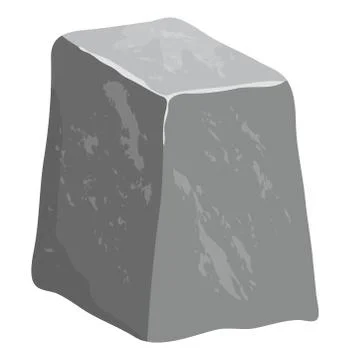 Cartoon stone  vector  design isolated on white background イラスト素材