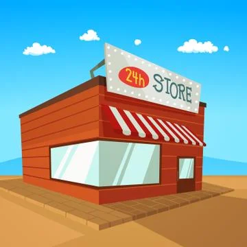 Cartoon Store Stock Illustration