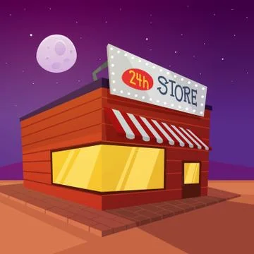 Cartoon Store Stock Illustration