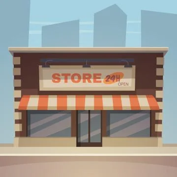 Cartoon Store Stock Illustration