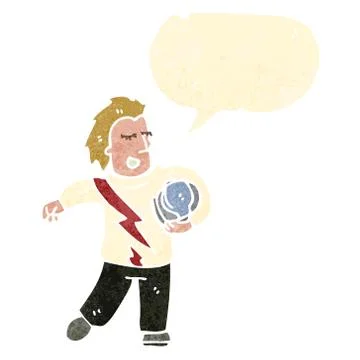 Cartoon stunt man Stock Illustration