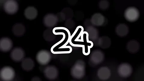 Cartoon style 30-second countdown animation from 30 to 0 timer. Video stock 315075487