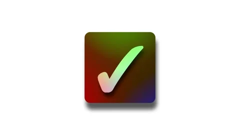 Cartoon Style 3d Box Tick Mark Animation | Stock Video | Pond5