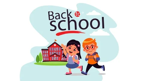 Cartoon Style back to School Background Animation Stock Footage 316275756