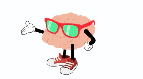 Cartoon Style Brain Stock Illustration