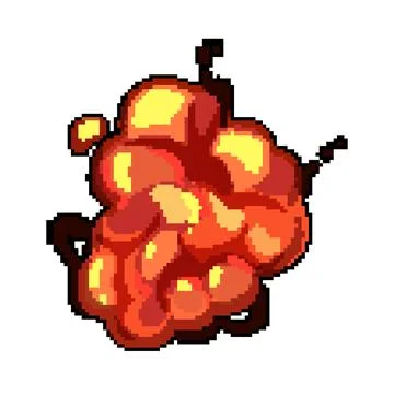 Cartoon style explosion effect bursting with power Illustrazione stock