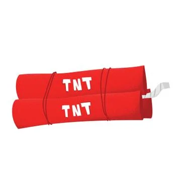 Cartoon style grungestack of red dynamite isolated vector illustration on white 스톡 일러스트