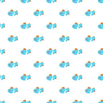 Cartoon submarines creating seamless background pattern design Stock Illustration