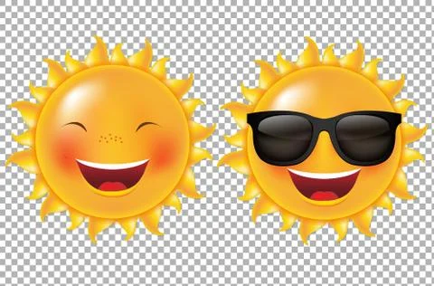Cartoon Sun Collection Stock Illustration