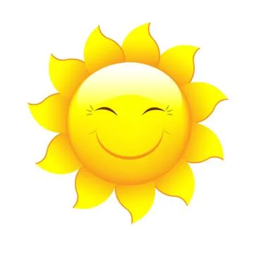 Cartoon sun Stock Illustration