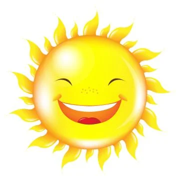 Cartoon sun Stock Illustration