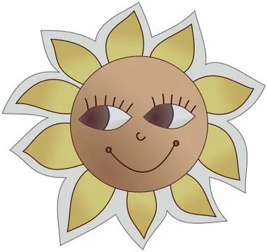 Cartoon sun Stock Illustration