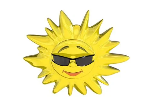 Cartoon sun Stock Illustration