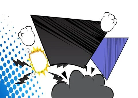 Cartoon super background, awesome comic book backdrop. Cool retro vector co.. Stock Illustration
