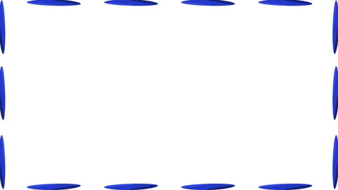 Cartoon surfboards seamless frame pattern on white background in 4k video. Stock-Footage 147851070