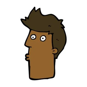 Cartoon surprised man Stock Illustration
